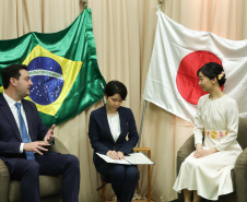  Laços históricos: governador destaca parceria do Paraná com Japão em visita da princesa
